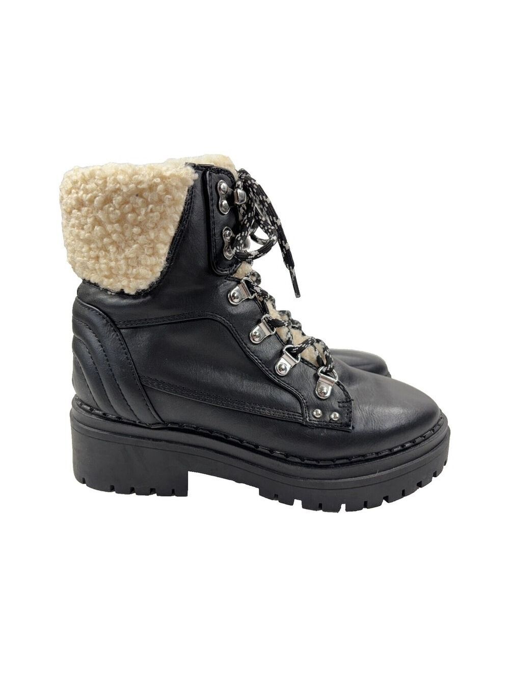 GBG Los Angeles Walken Black Winter Boot Women's Size 6M